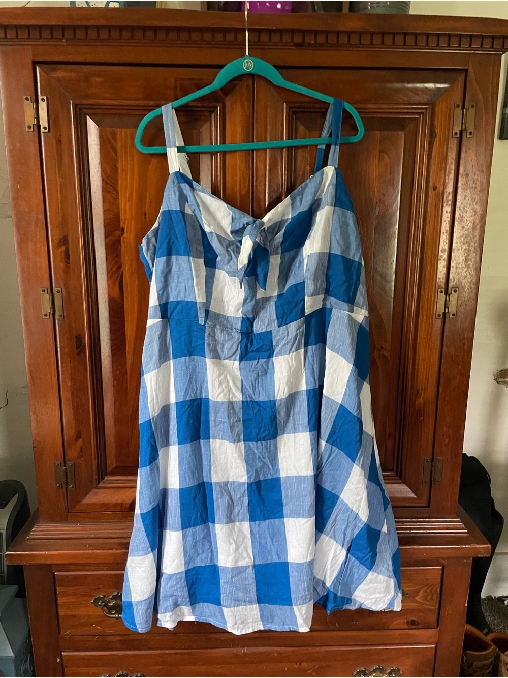 Old Navy Blue and White Gingham Sundress